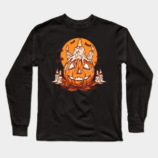 The Possessed Pumpkin Long Sleeve T-Shirt